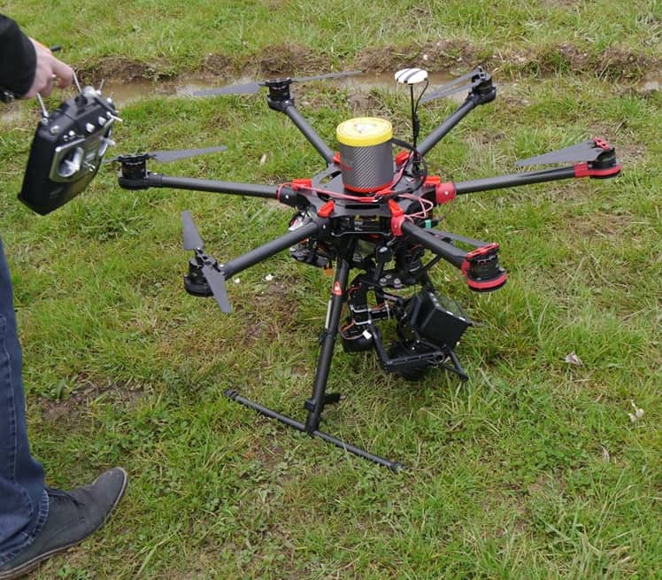 Drone on ground